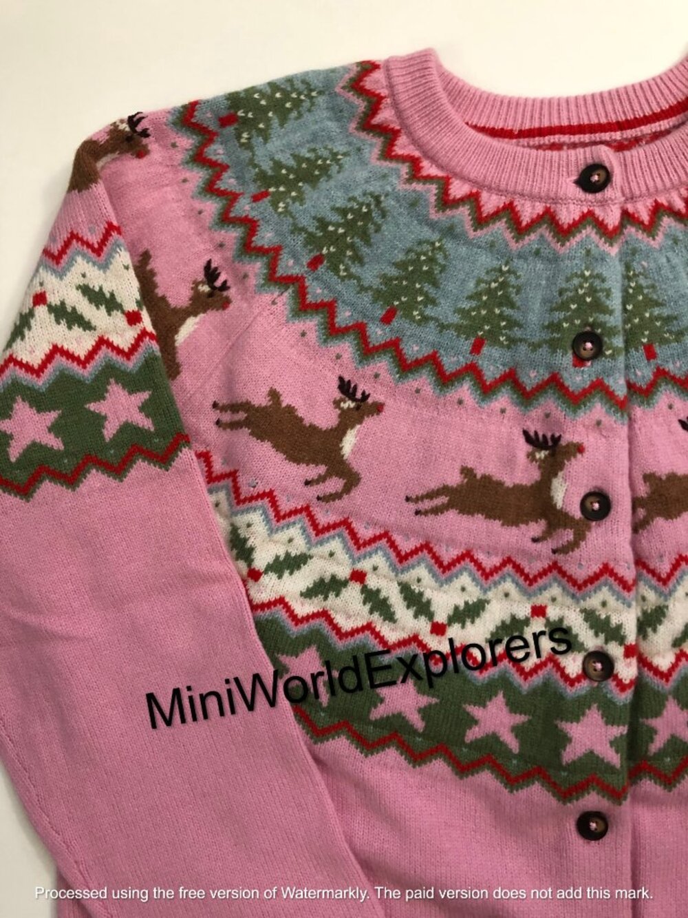 NWOT Boden Edie Fair Isle Wool Blend Cardigan - Picture 8 of 10